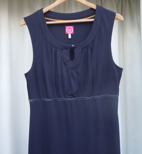 Joules Evangeline Navy Jersey Maxi Dress Sleeveless - Size 14 - Picture 3 of 8