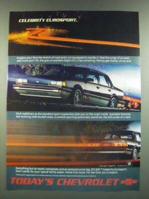 1986 Chevrolet Celebrity Eurosport Ad | eBay