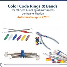 Dental Instrument Code Rings, Grips, Handpiece Rings, Instrument Silicone Ties