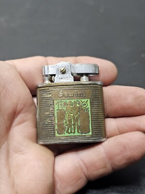 Super Deluxe Automatic Japan Vintage Lighter Gemini for Parts/Repair 