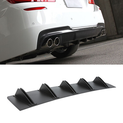 Rear Bumper Diffuser Shark 5Fins Spoiler Lip Splitter For Honda Accord Hatchback