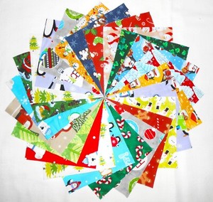 80 5 Inch Christmas #1 Charm Pack Fabric Squares, 4 of each, 20 colorways!!