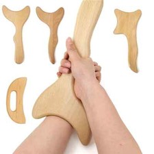 New Beech Scraping Board Wooden Guasha Massage Tool for Back Neck Body Board