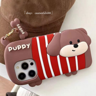 silicone case cartoon dog phone case