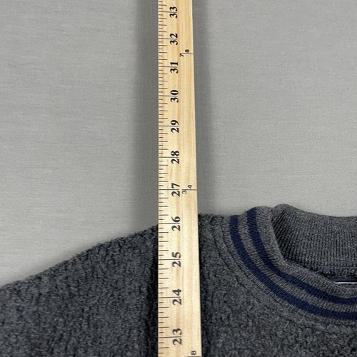 VTG Polo Ralph Lauren Sweatshirt Men Large Gray Embroidered Logo Y2K MADE IN USA - Picture 10 of 12