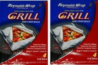 Reynolds Wrap Extra Heavy Duty Foil Grill & Oven Bags, 4 Count (pack Of 2), New, on sale Reynolds Wrap Extra Heavy Duty Foil Grill & Oven Bags, 4 Count (pack Of 2), New, on sale