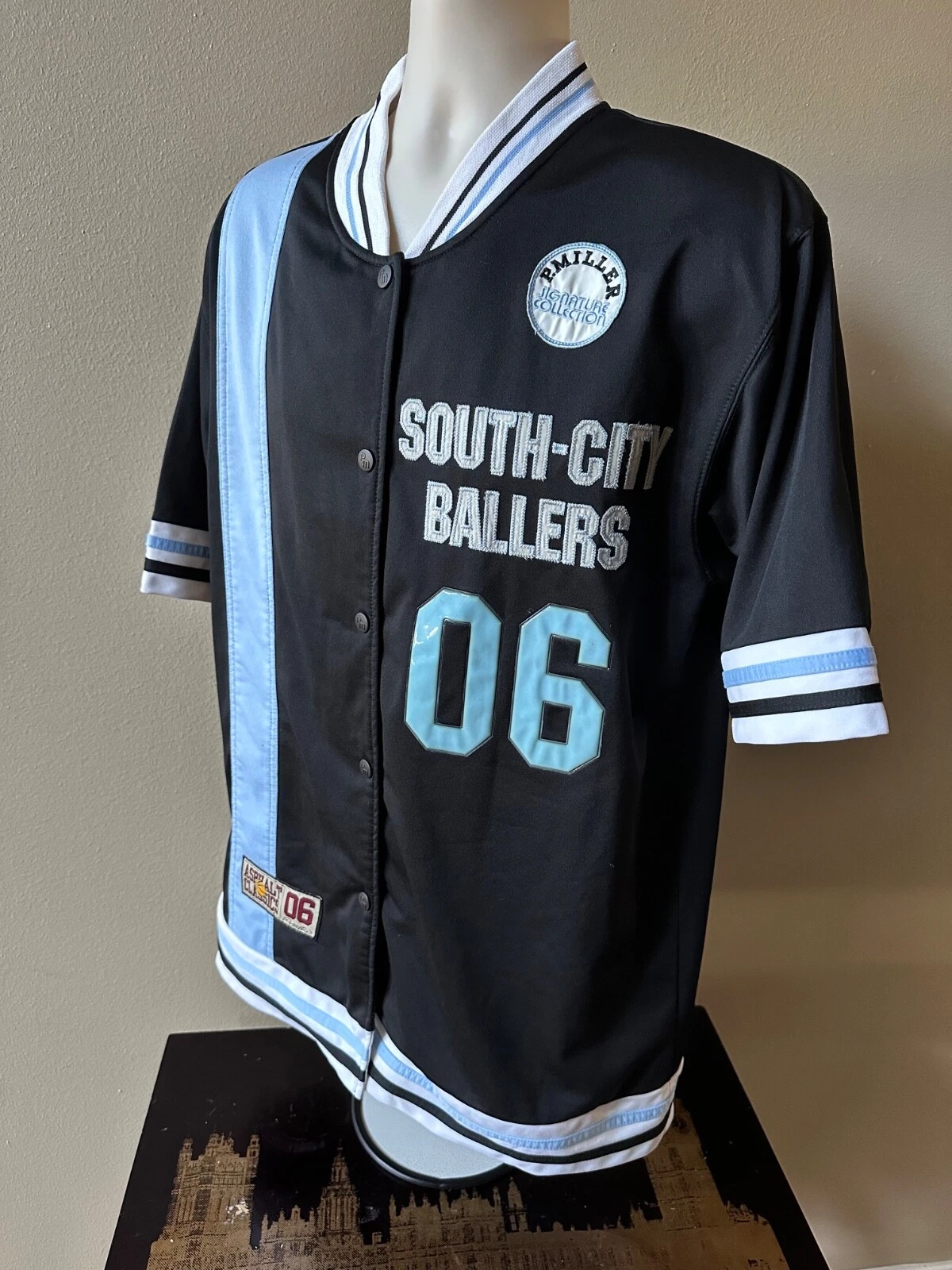 P. Miller Denim Collection Asphalt Classics South-City Ballers #06 Track Jacket