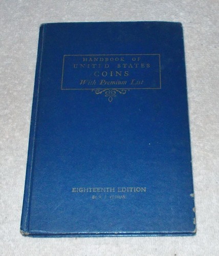 1961 Edition Handbook of United States Coins with Premium List Hardcover Book