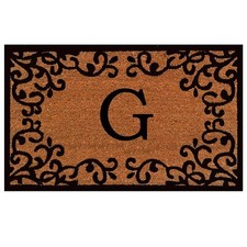 Calloway Mills 180022436G Chateaux Monogram Doormat, 24" x 36" Letter G 