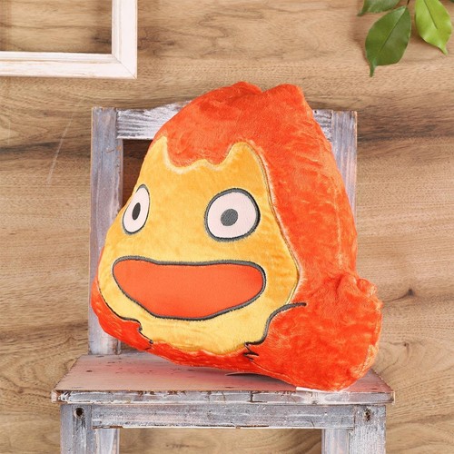 Howl's Moving Castle Cushion " Calcifer Die-Cut Cushion " Applique Embroidery - Picture 8 of 24