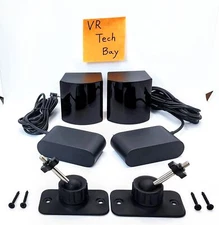2 HTC Vive VR Base Station 2.0 Lighthouse & Power Adaptor & Mount (Pair)