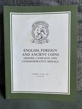 Christies Sale Catalogue  - 14th July 1981 - English Foreign Ancient Coins 
