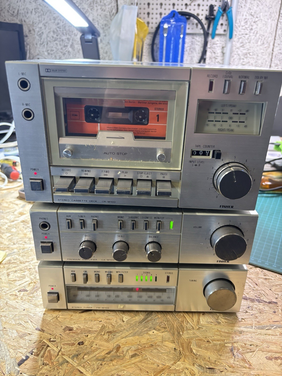 FisherCR-M100CassetteDeck-CassetteStuck-FaultyHobbyists