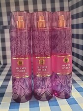 LOT OF 3 BATH BODY WORKS ALL EYES ON HER FINE FRAGRANCE MIST BODY SPRAY 8 OZ