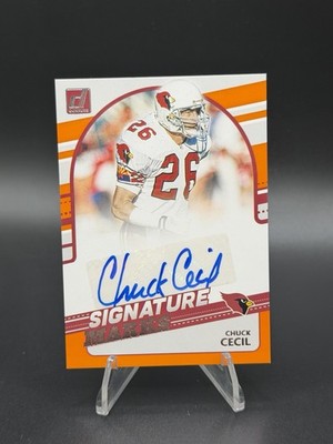 2021 Panini Donruss Signature Marks #SM42 Chuck Cecil Auto