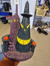 Hawthorne Village Nightmare Before Christmas Conehead House Black Light Ed COA