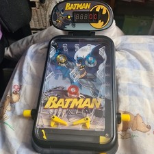 DC Batman Table Top Pinball Machine with Electronic Lights and Sounds 