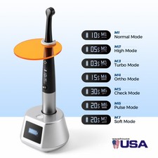 Dental Wireless Cordless LED Cure Curing Light Lamp 2000mw 10W Tool Resin Cure