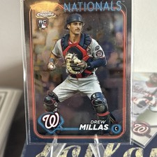 2024 Topps Chrome Base #85 Drew Millas  - Washington Nationals