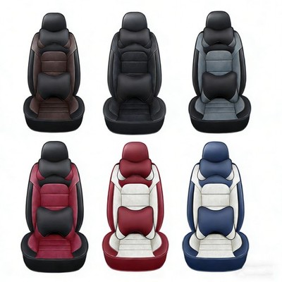 Premium 5-Seat Car Seat Covers Full Set, Wear Resistant, Upgrade Car Interior