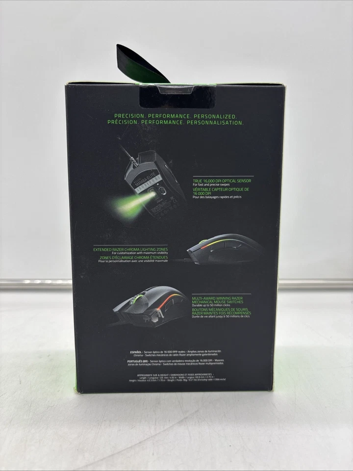 Razer Mamba Elite Gaming Mouse 5G True 16,000 DPI Optical Sensor - Image 2 of 2