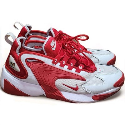Nike Zoom 2K Men Size 8.5 Zm Air Photon Dust/University Red Running Tennis Shoes