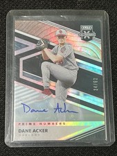 Panini 2020 Elite Extra Edition Dane Acker #134 Prime Numbers B Auto 34/62