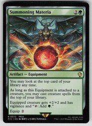 Summoning Materia #72 (R) Commander: Final Fantasy