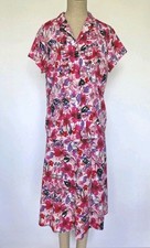 VTG- Sag Harbor Short Sleeve Floral Blouse/ Matching Skirt Set Sz14 -EXC