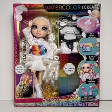 Rainbow High Watercolor & Create DIY Fashion Doll Set New Sealed Box Wear