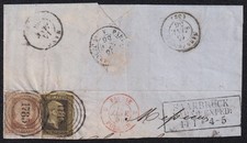 AE872) Preussen unvollst&auml;ndiger Brief Stempel SAARBR&Uuml;CK BAHNH EXPED