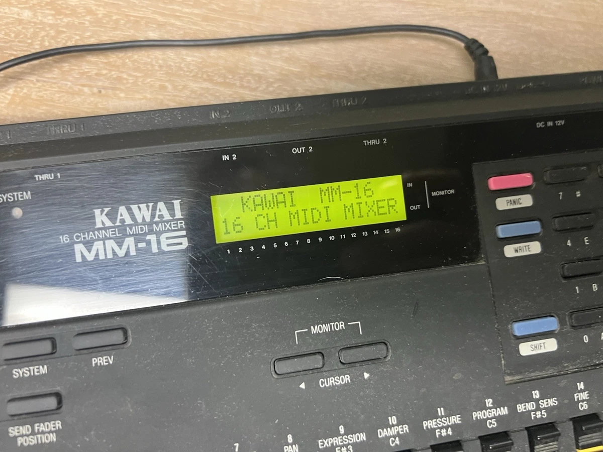 kawai mm-16 midiミキサー Kawai MM-16 16 Channel MIDI Mixer / SysEx Controller | eBay
