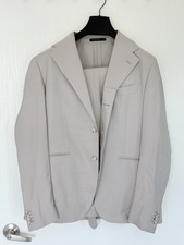 SuitSupply La Spalla Brescia 100 Wool Suit 40R Beige Taupe