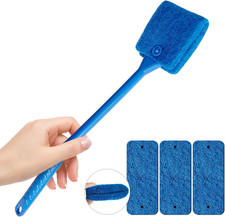 Aquarium Cleaning Brush,Fish Tank Scrubber with Non-Slip Handle