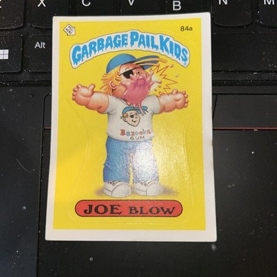 1986 Topps Garbage Pail Kids Card #84a JOE BLOW Original 3rd Series Vintage GPK