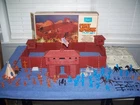 Vintage Marx Fort Apache Playset #3638 Sears Exclusive - Figures Weapons Horses
