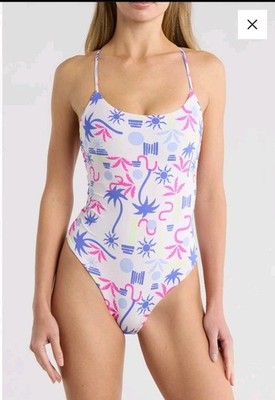 Maaji Luster Reversible  One Piece Swimsuit Sz Medium 