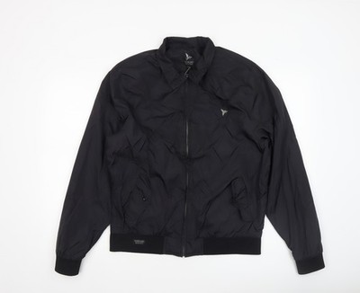 Henleys Silver Lions Bomberjacke Herren Schwarz L Nylon Full Zip