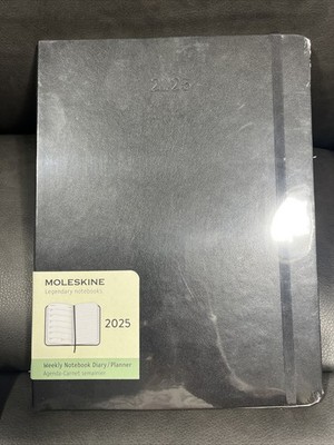 Moleskine Classic 12 Month 2025 Weekly Planner, Soft Cover, XL (7.5'' x 9.75'')...