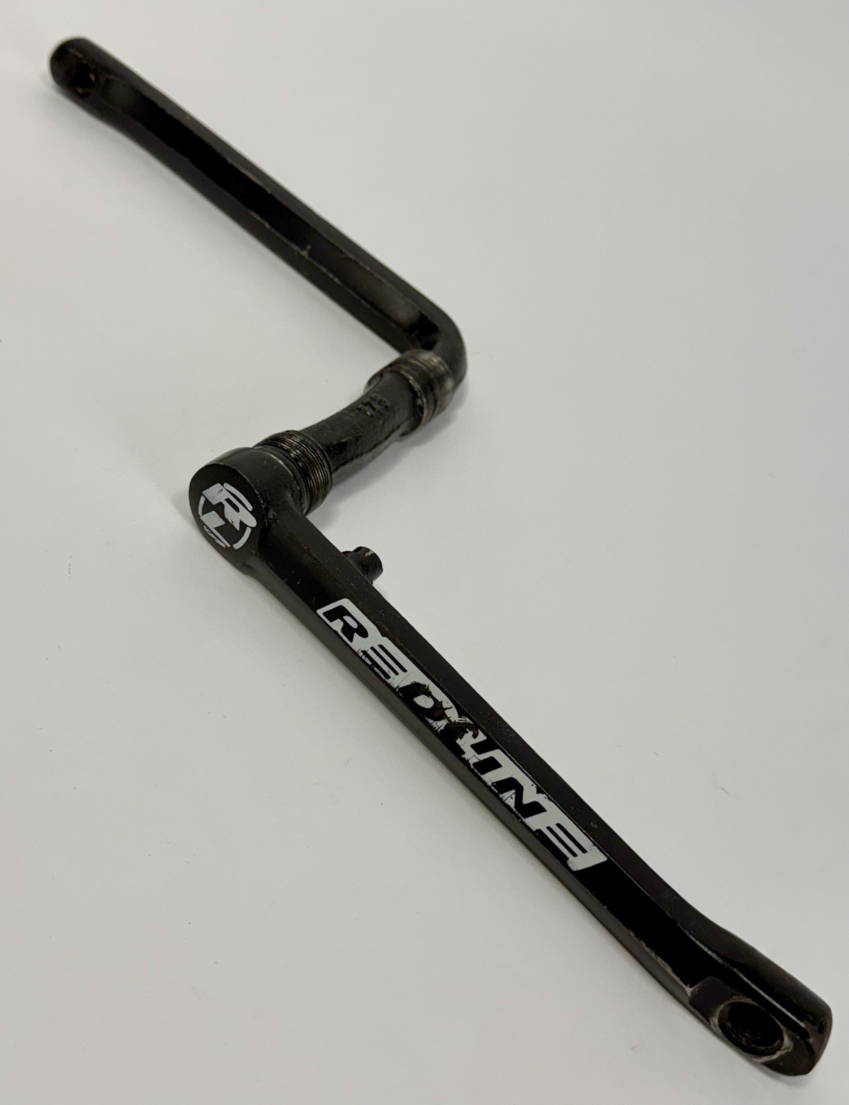 Redline Cranks Old School BMX 1 Piece Black Rl Logo Red Line Racing 175mm Cr-Mo