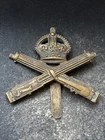 Machine Gun Corps, Genuine WW1 British Army Military Cap Badge.