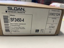 Sloan SF2450-4 Battery Sensor Operated Lavatory Faucet #3362124