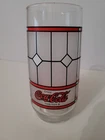 Vintage Pizza Hut Coca-Cola Frosted Tiffany Style Stained Glass Replacement 16oz