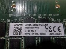 RAM DDR5 CAMM – 64 Go - 5600 MHz_
