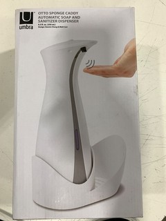 UMBRA Otto Sponge & Automatic Soap Dispenser WHITE