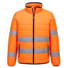 Portwest Hi-Vis Baffle Jacket Lt.weight Insulatex Thermal Waterproof Safety Wear