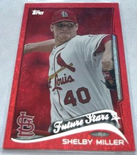 2014 Topps Series 2 Baseball Shelby Miller St. Louis Cardinals Red Foil #528