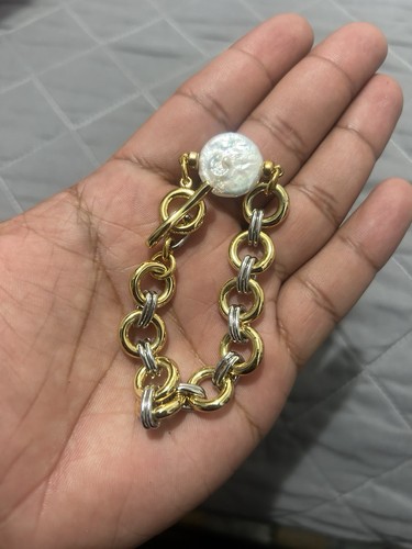 Lizzie Fortunato Pearl / Gold Plated Bracelet - Gold - Pearl White - Bild 8 von 15