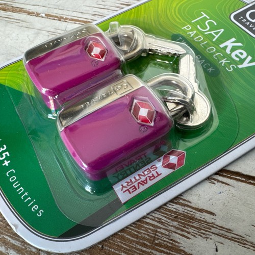 Go Travel TSA Key Padlocks Twin Pack Travel Sentry Security Luggage Choose Color - Picture 7 of 9