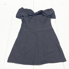 SHEIN Dress Womens Large Black Off Shoulder Bow Front Mini A-Line Cocktail Party